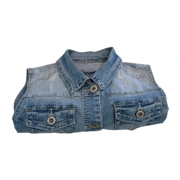 Maurices Denim Vest Size 1 - Picture 8 of 9